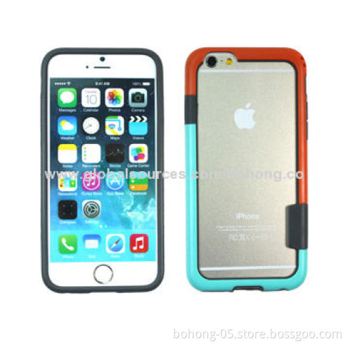 Color-matching TPU+PC frame for iPhone 6